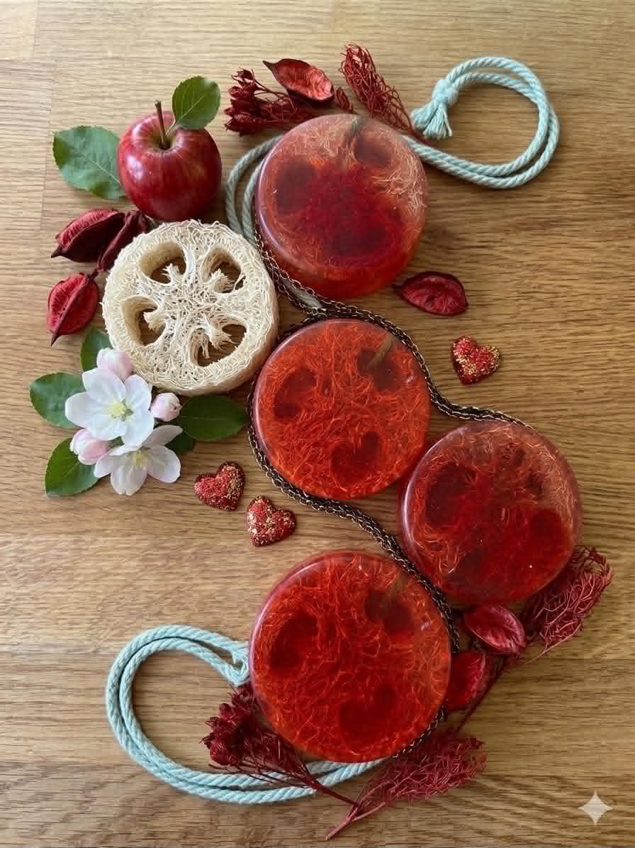 Apple & Luffa handgjord tvål från V-Grace